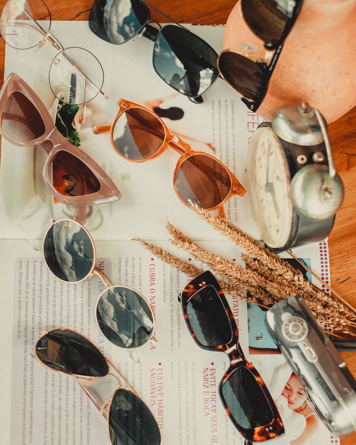 Assorted sunglasses frames from the Vision Paradise Opticals collection